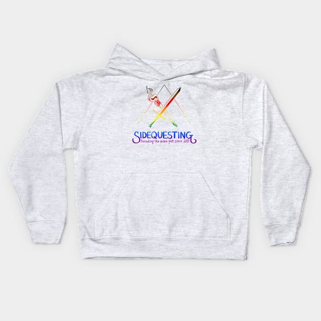 Pride Sidequesting Logo Kids Hoodie by Sidequesting